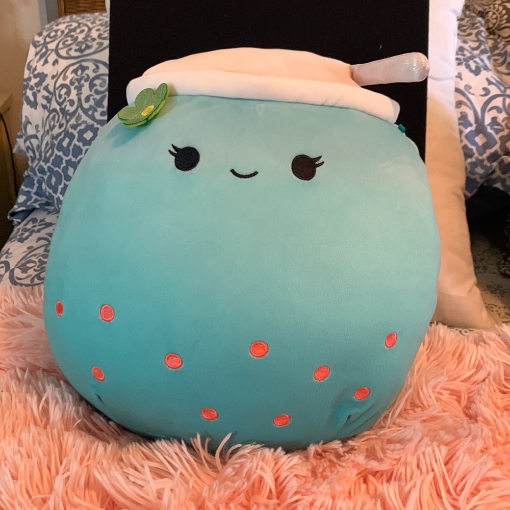 Squishmallows Jakarria 12” Aqua Boba Tea